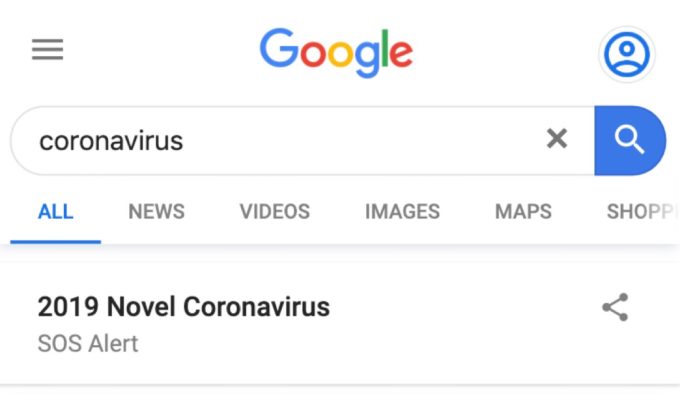 Coronavirus Crisis Management by Google