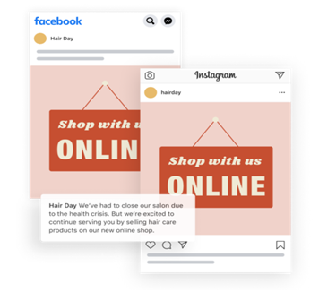 FB contact information template