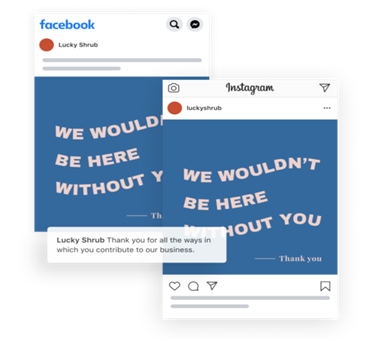 Sample image of FB Community for support template